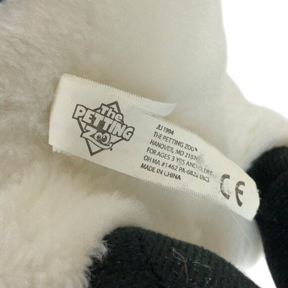 The Petting Zoo 1994 Spotted Penguin Plush Black White Stuffed Animal Vintage - Picture 7 of 7
